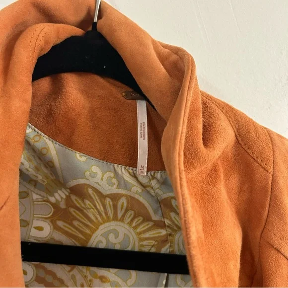 Free people Suede moto jacket size medium goat leather - Picture 6 of 6